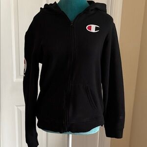Champion Kids Black Zip-Up Hoodie